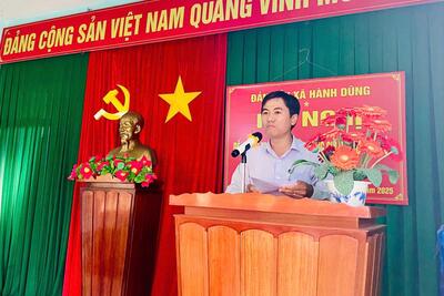Đảng ủy xã Hành Dũng tổ chức Hội nghị đối thoại trực tiếp giữa đồng chí Bí thư Đảng ủy với nhân dân thôn An Phước.