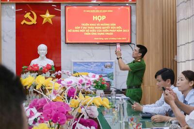 Hành Dũng: tổ chức triển khai lấy ý kiến nhân dân về sửa đổi, bổ sung Hiến pháp qua ứng dụng VNeID