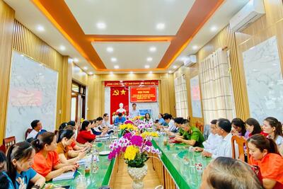 Đảng ủy xã Hành Dũng tổ chức Hội nghị Công bố Quyết định chuẩn y Chi ủy, Bí thư, Phó Bí thư Chi bộ nhiệm kỳ 2025 - 2027.