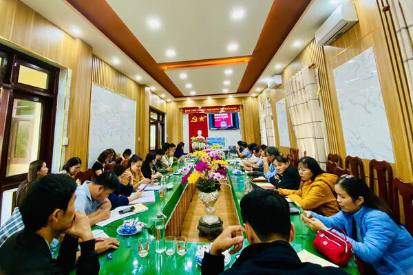 Hành Dũng tham dự trực tuyến Hội nghị toàn quốc quán triệt, triển khai tổng kết việc thực hiện Nghị quyết số 18-NQ/TW của Ban Chấp hành Trung ương Đảng khóa XII