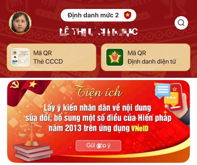 Sửa đổi Hiến pháp 2013: 2 cách góp ý trên VNeID và web VNeID- Ảnh 1.